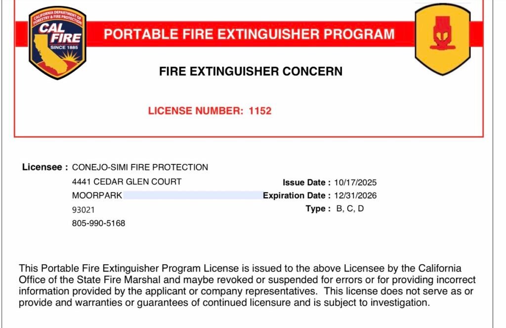 Fire Extinguisher Certified